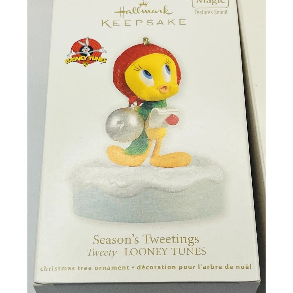 Hallmark Keepsake Looney Tunes Tweety Bird Christmas Ornament Lot of 5